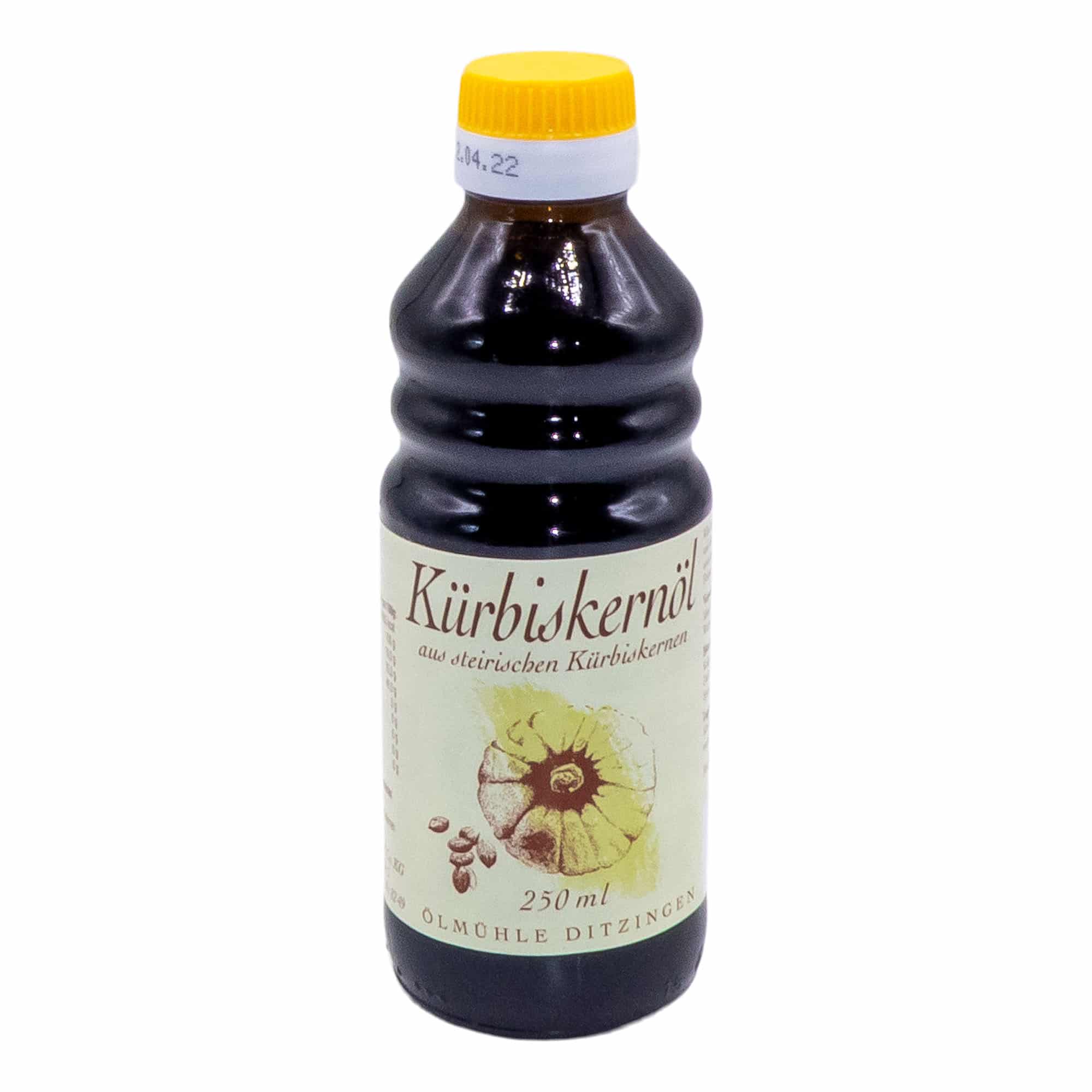 Ölmühle Ditzingen Kürbiskernöl aus steirischen Kürbiskernen, schalenlos, 250 ml – Bild 2