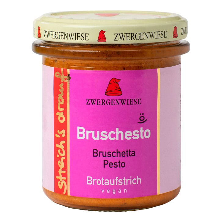 Zwergenwiese Streich’s drauf Bruschesto – Tomate, Knoblauch, Oregano, 135g
